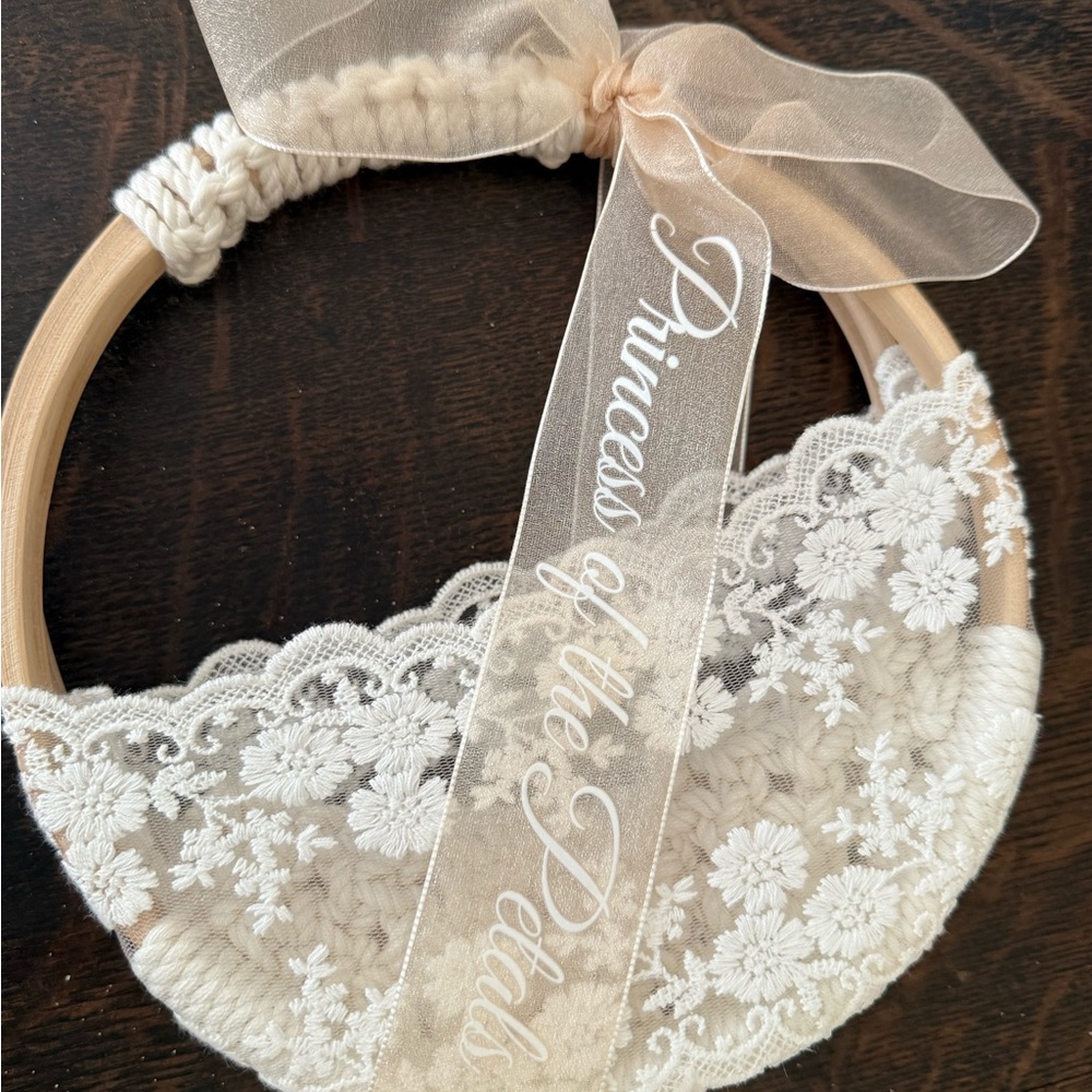 Boho princess of the petals hoop.